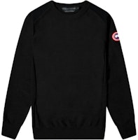 Canada Goose Black Logo Patch Crewneck Sweater 7001M-61 Canada Goose Black Logo Patch Crewneck Sweater 7001M-61