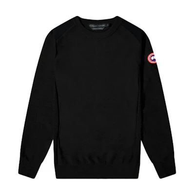 Canada Goose Black Logo Patch Crewneck Sweater 7001M-61