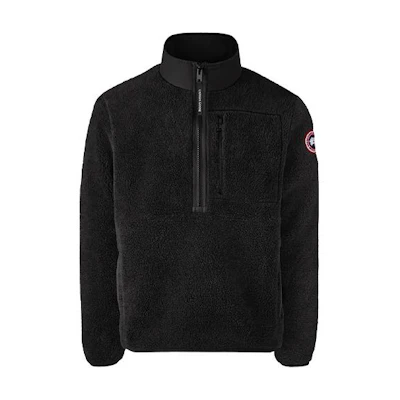 Canada Goose Black Pullover Jacket with Stand Collar 7053M-61