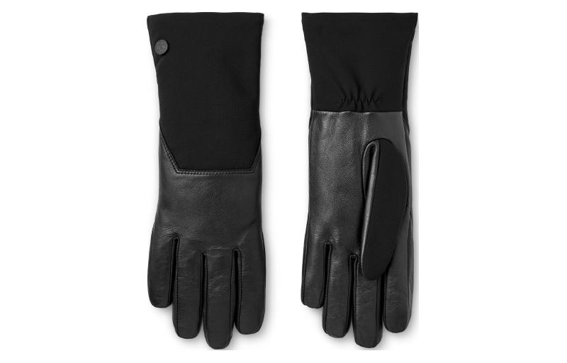 Canada Goose Black Round Patch Unisex Couples Gloves 6014L