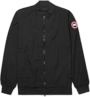 Canada Goose Black Solid Logo Print Sleeve Zip-Up Jacket JVM1669949129564 Canada Goose Black Solid Logo Print Sleeve Zip-Up Jacket JVM1669949129564