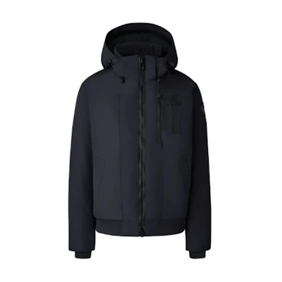 Canada Goose Borden Black Label Removable Fur Trim Down Jacket Navy Mens. 7968MB-67