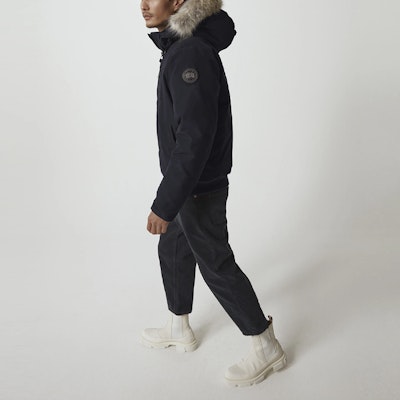 Canada Goose Borden Black Label Jaket Bulu Navy Pria dengan Bulu Dapat Dilepas. 7968MB-67 Cheap Canada Goose Borden Black Label Jaket Bulu Navy Pria dengan Bulu Dapat Dilepas. 7968MB-67