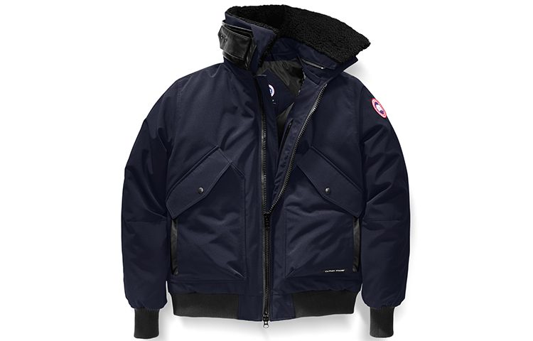Canada Goose Bromley Bomber Detachable Collar Jacket Navy Blue Mens 7996M-646