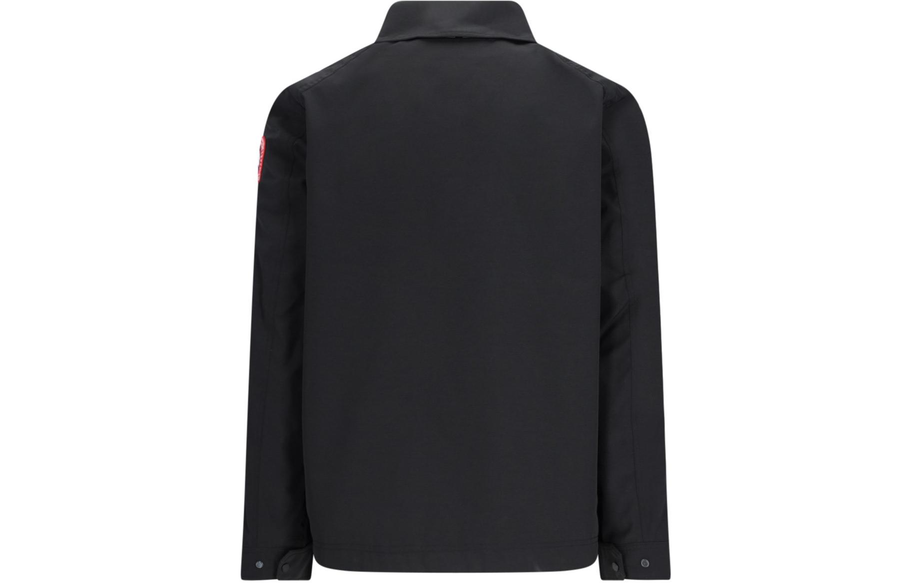 Lookbook 캐나다구스 버나비 블랙 배지 플랩포켓 긴팔 재킷 2447M61