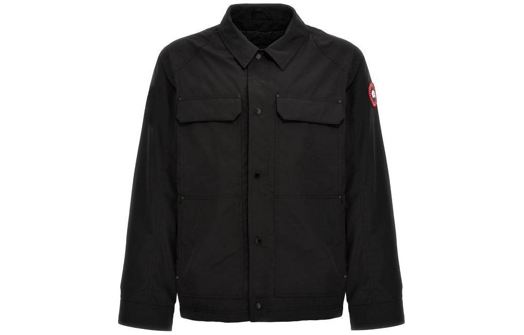 Canada Goose Burnaby Chore Black Fitted Long-Sleeve Jacket CG2447-M61