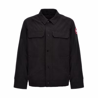 Canada Goose Burnaby Chore Black Fitted Long-Sleeve Jacket CG2447-M61
