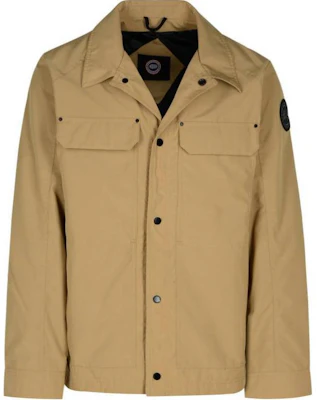 Canada Goose Burnaby Logo Embroidered Button-Up Jacket Brown Outerwear. 2447MB-1483 Order Canada Goose Burnaby Logo Embroidered Button-Up Jacket Brown Outerwear. 2447MB-1483