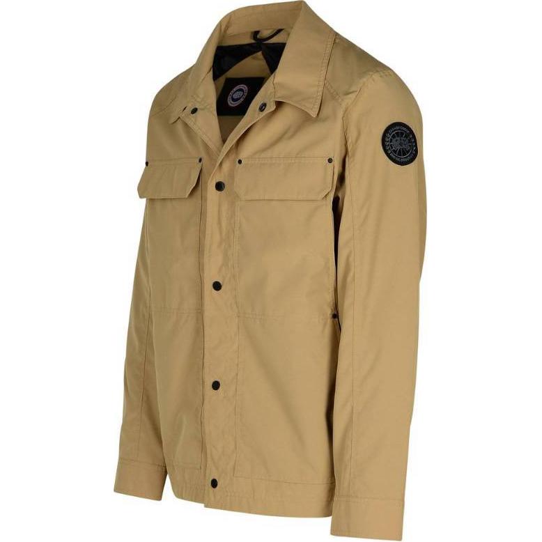 Canada Goose Burnaby Logo Embroidered Button-Up Jacket Brown  Outerwear. 2447MB-1483 圖 4