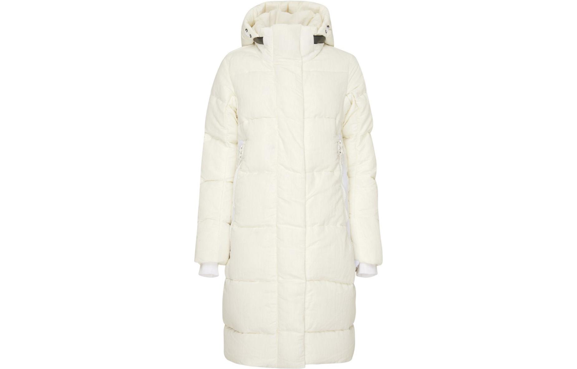 Canada Goose Byward Unisex White Down Jacket with Zipper and Hood. 2610WW1