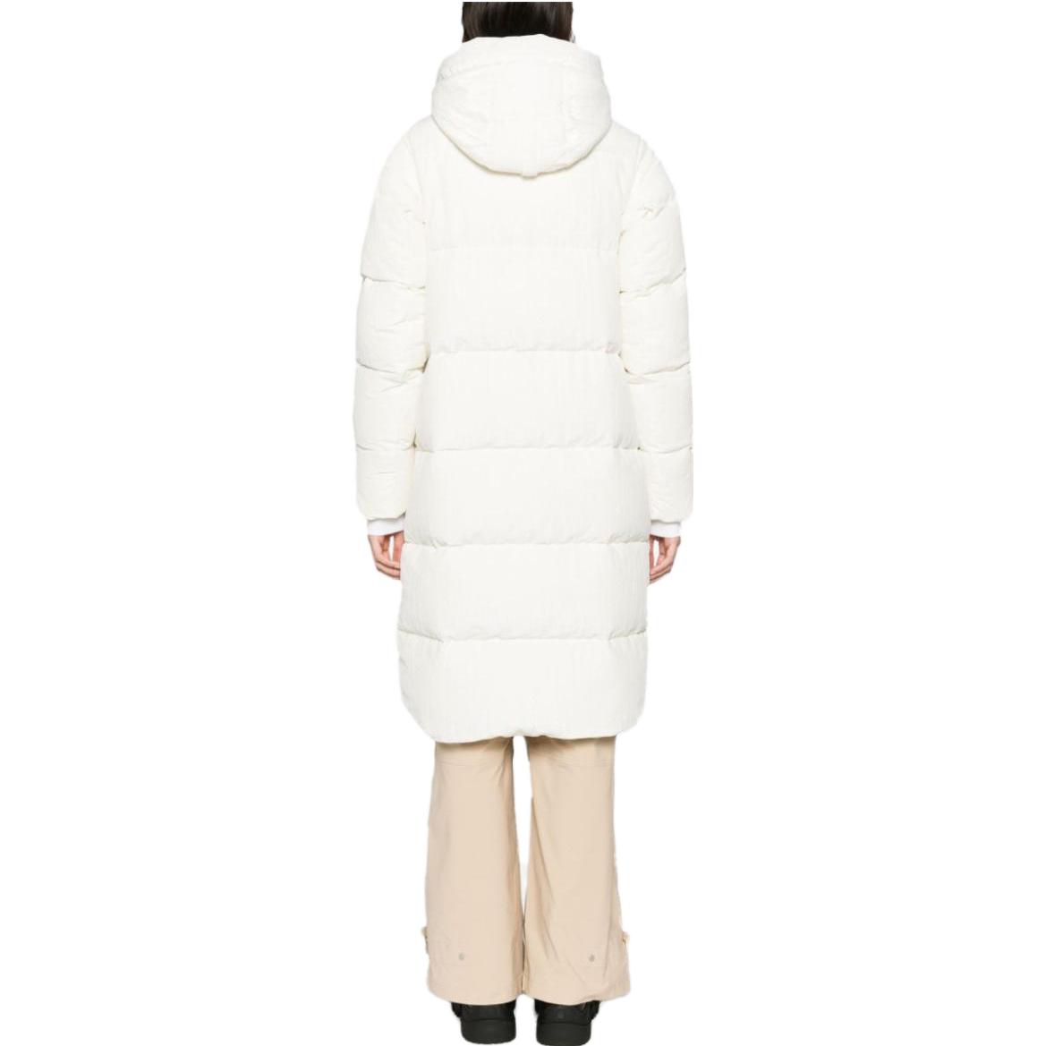 Shop Canada Goose Byward 男女同款白色連帽拉鍊羽絨外套 2610WW1