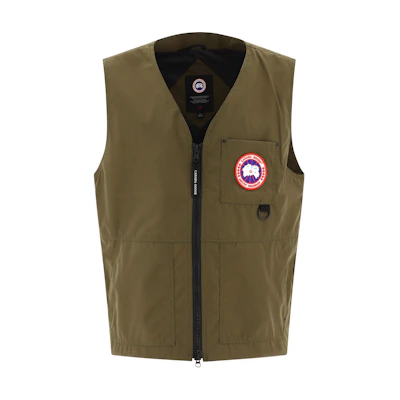 Canada Goose CANMORE Olive Green Sleeveless Jacket for Men 2449M4949