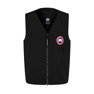 Canada Goose Canmore Red Label Reflective Stripe Vest Unisex Black. 2449M61