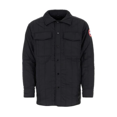 Canada Goose Carlyle Quilted Shirt Jacket Black Red Label Unisex Down Jacket. 6845M-61
