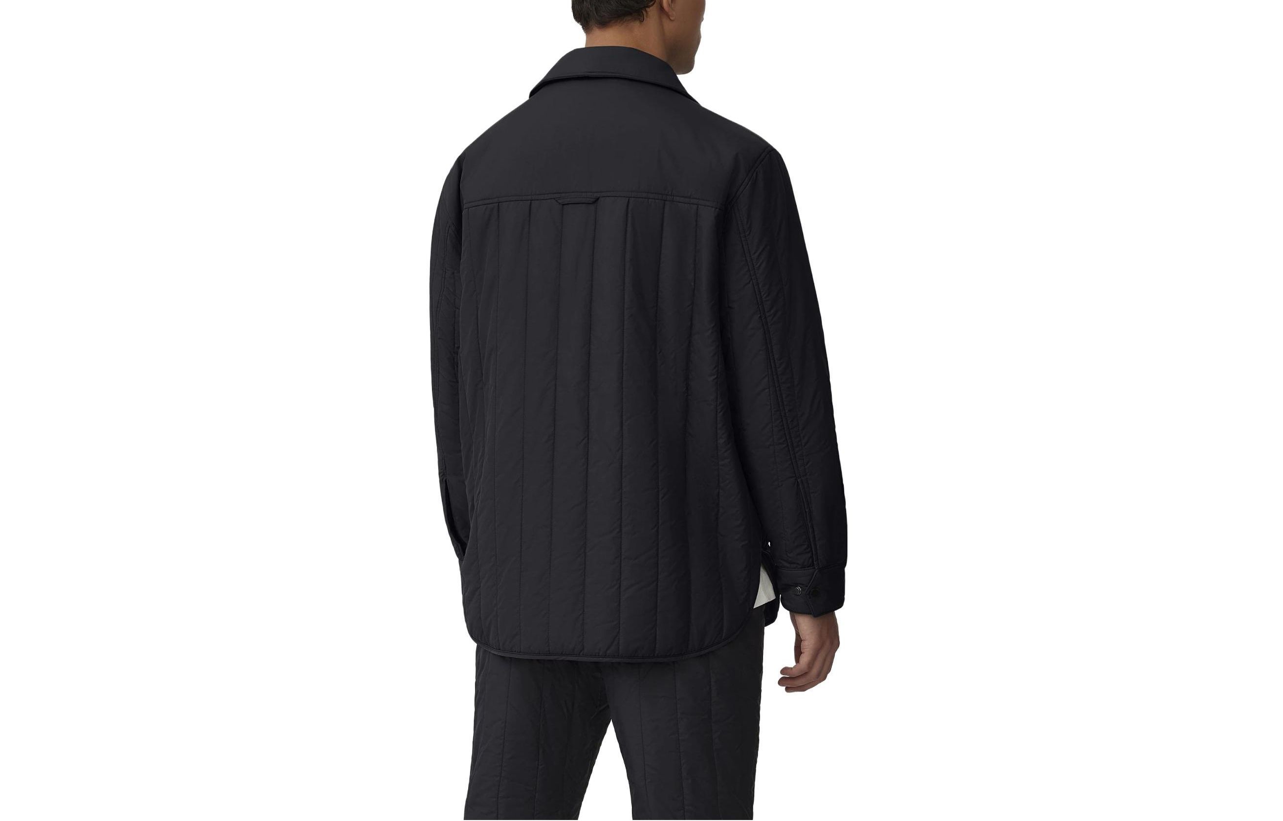 Lookbook Canada Goose Carlyle 男友風黑色羽絨襯衫外套 紅標款 男女通用款式 6845M-61