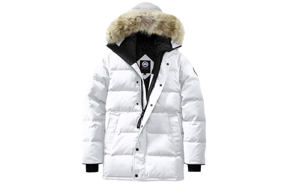 Canada Goose Carson Parka with Fur Hood White Unisex Down Jacket. 3805M-433