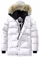 Canada Goose Carson Parka with Fur Hood White Unisex Down Jacket. 3805M-433 Canada Goose Carson Parka with Fur Hood White Unisex Down Jacket. 3805M-433