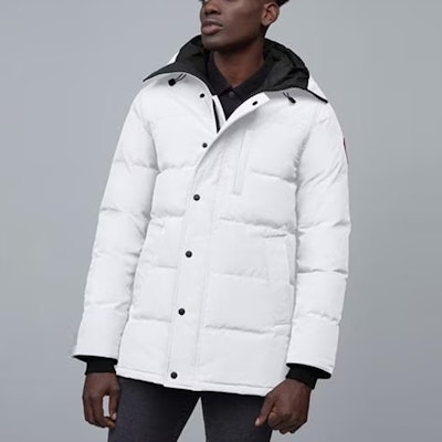 加拿大鵝Carson毛絨帽羽絨外套白色男女通用款. 3805M-433 Lookbook 加拿大鵝Carson毛絨帽羽絨外套白色男女通用款. 3805M-433