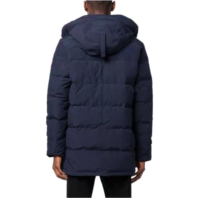 Shop Canada Goose Carson Red Label Hooded Down Jacket Unisex Casual Long Sleeve Coat 2079M-4363