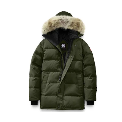 Canada Goose Carson Red Label Unisex Parka, Windproof Down Coat, Olive Green 3805M-49