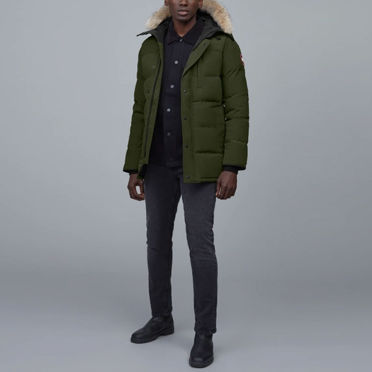 Canada Goose Carson Red Label Unisex Parka, Windproof Down Coat, Olive Green 3805M-49 圖 6