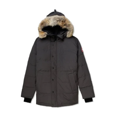 Canada Goose Carson Solid Logo Parka with Fur Hood Winter Jacket Graphite 3805M-66