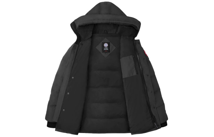 Canada Goose Carson Solid Logo Parka with Fur Hood Winter Jacket Graphite 3805M-66 圖 3