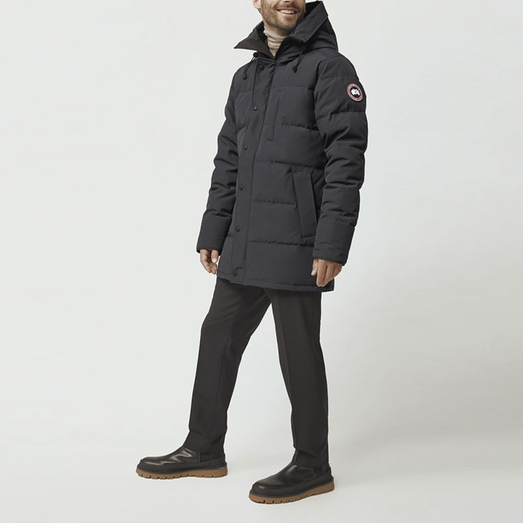 Canada Goose Carson Solid Logo Parka with Fur Hood Winter Jacket Graphite 3805M-66 圖 5