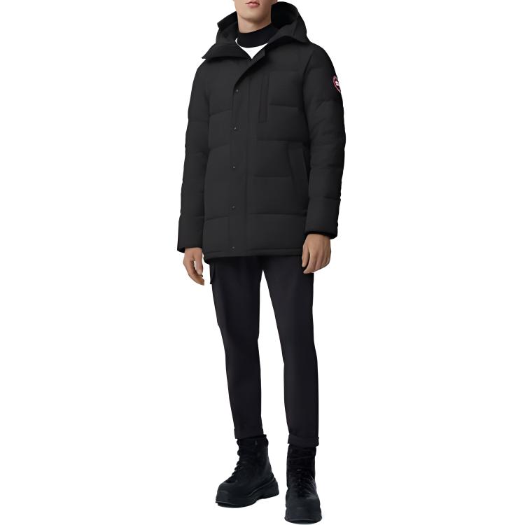 Details for Canada Goose Carson Jaket Hitam Unisex Musim Sejuk Hooded Outdoor. 2079M-61
