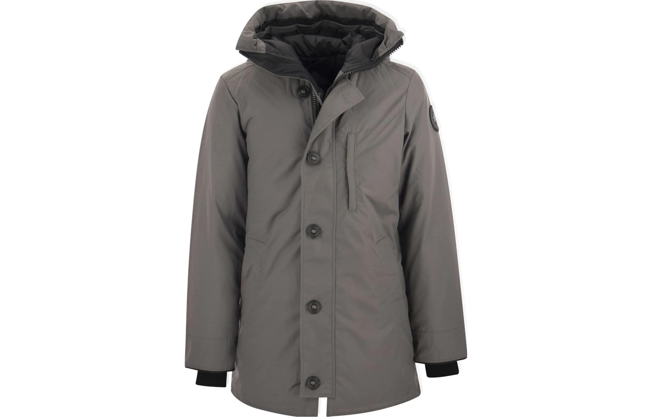 Canada Goose Chateau Black Label Logo Patch Hooded Jacket Grey Unisex 2053MB-811