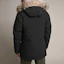 Shop Canada Goose Chateau Chaqueta de Plumas Negra con Capucha y Etiqueta Roja 3426MA-61