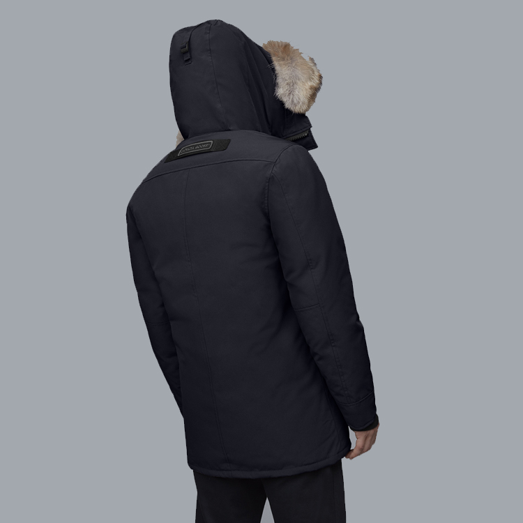 Purchase Canada Goose Chateau Navy Blue Down Parka with Black Label Hood 3426MB-67