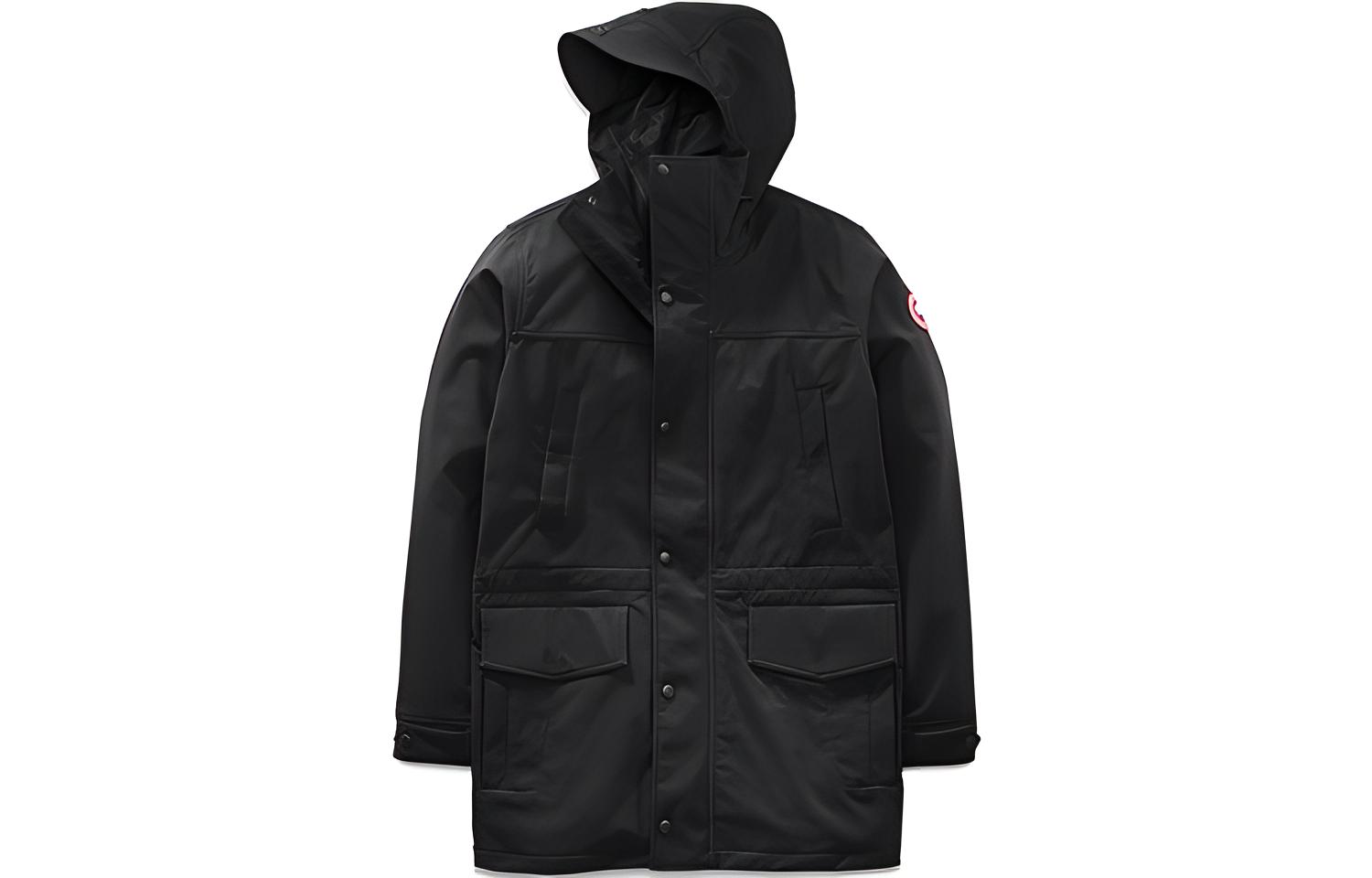 Canada Goose Chateau Solid Black Hooded Zip Jacket for Men 2904MZ-758