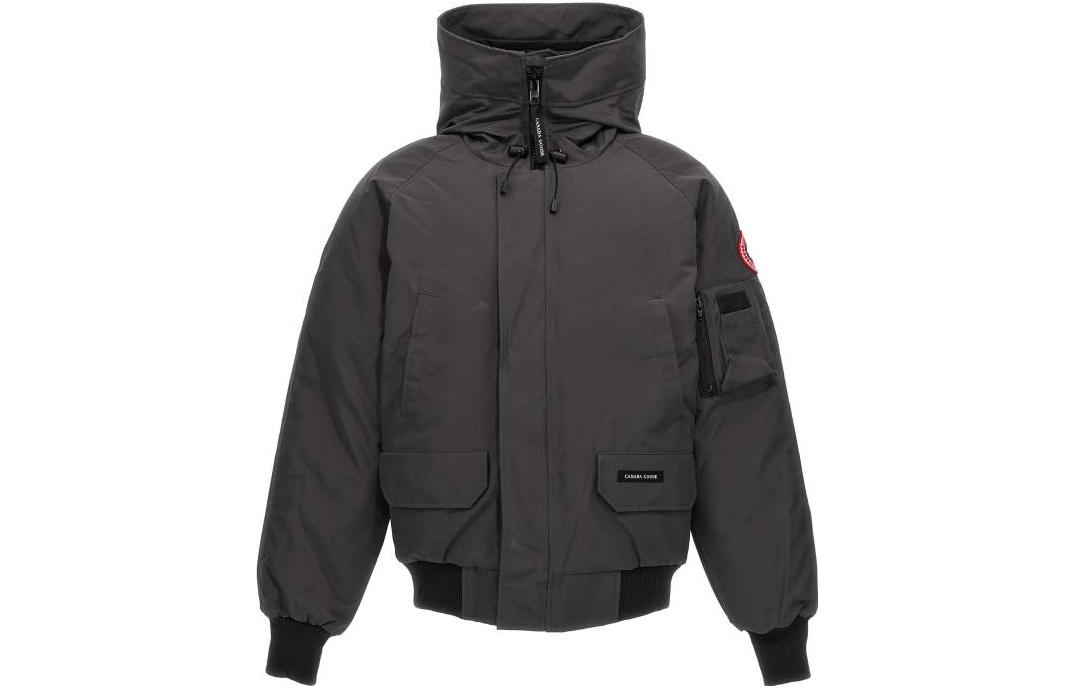 Canada Goose Chilliwack Classic Down Bomber Jacket Gray Pilot Hoodie 2050M4-766