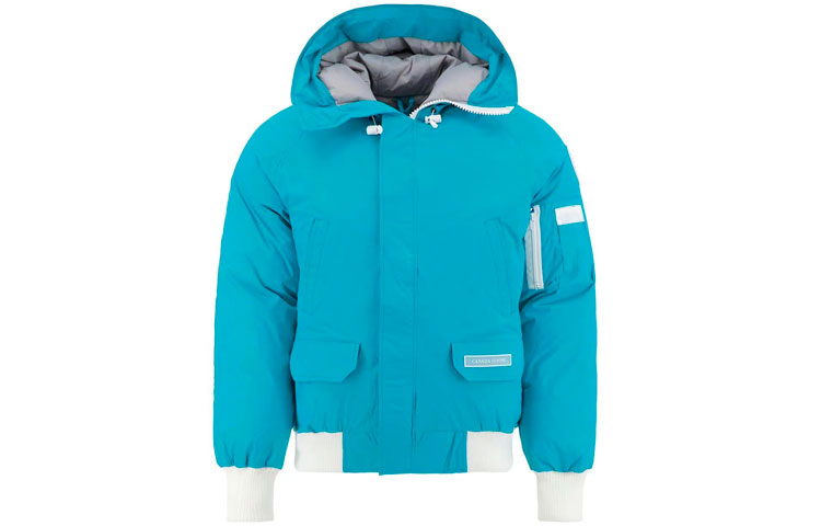 Canada Goose Chilliwack Northern Lights White Label Hoodie Down Jacket Polar Blue Unisex 7999U1-204