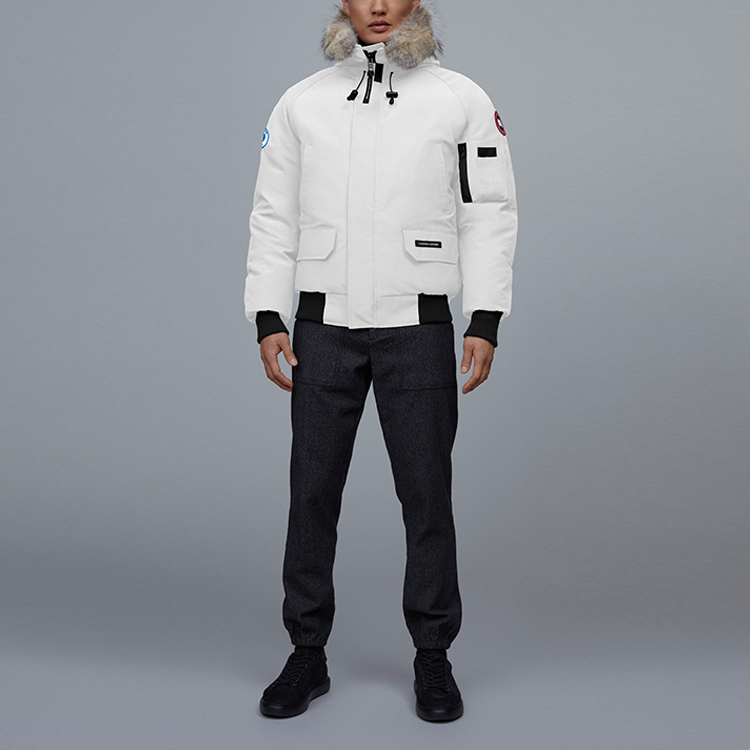 Shop Canada Goose Chilliwack PBI Red Label Polar Bear Ski Jacket White Unisex 7999MPB-25