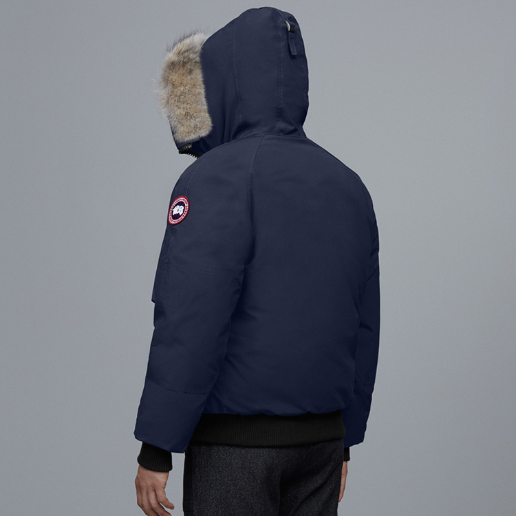 Purchase 加拿大鹅Chilliwack红标连帽海军蓝中性冬季羽绒服夹克 7999M-63