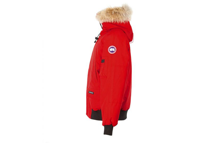 Shop Canada Goose Chilliwack Label Merah SS21 Jaket Parka Pendek Unisex Merah 7999M-11