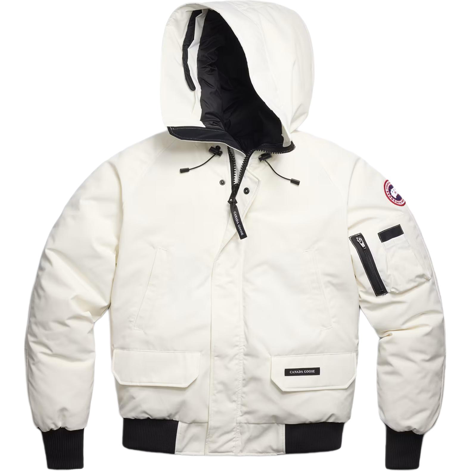 Canada Goose Chilliwack Red Label Waterproof Down Jacket Pilot Style White Unisex. 2050M-433