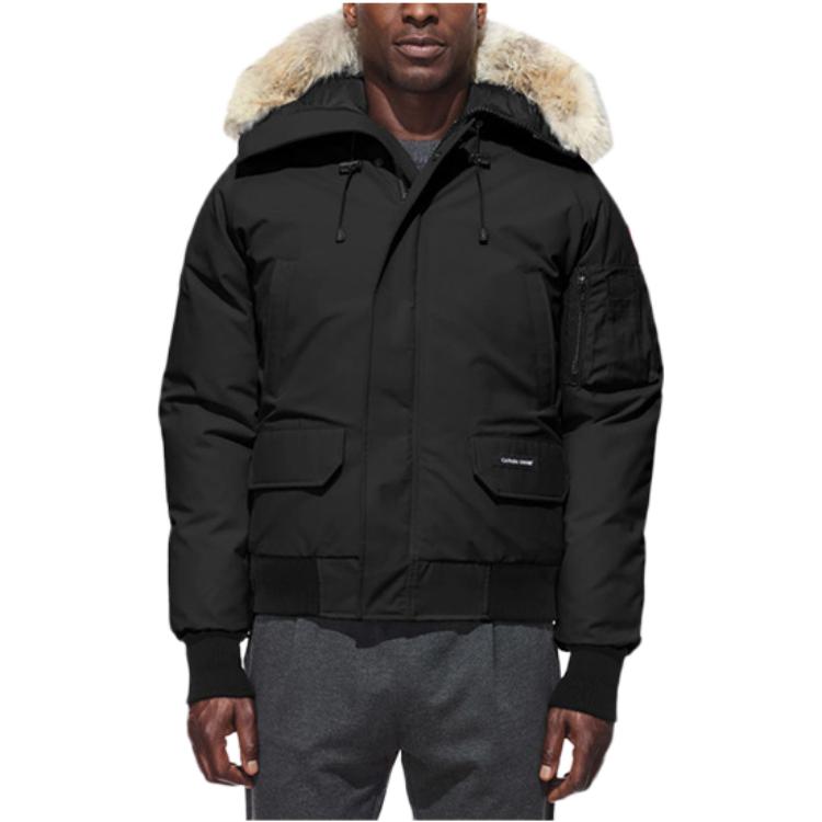 Lookbook Canada Goose Chilliwack SS23 Unisex Black Down Jacket Waterproof Windproof Hoodie. 7999M-BLACK