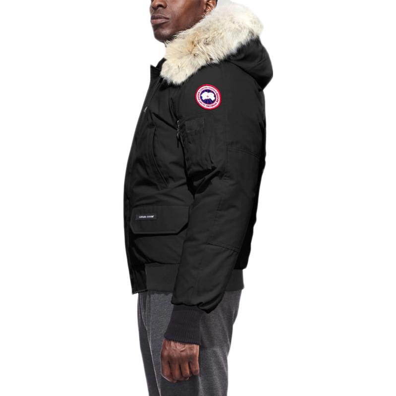 Shop Canada Goose Chilliwack SS23 Unisex Black Down Jacket Waterproof Windproof Hoodie. 7999M-BLACK