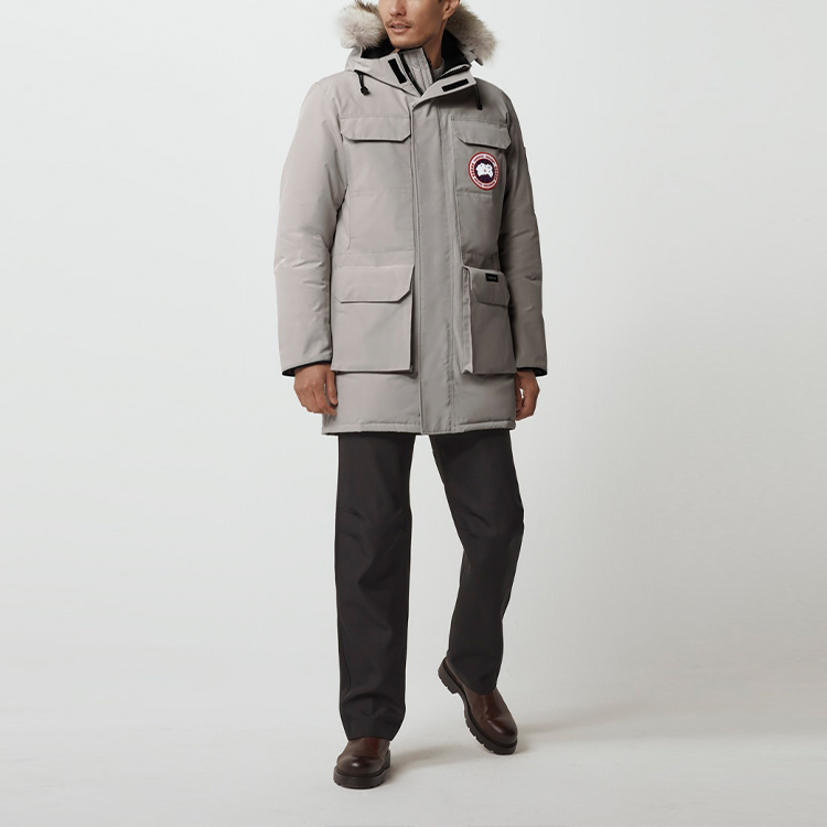 Canada Goose Citadel Parka FW21 Limestone Unisex Winter Jacket with Fur Trim Hood. 4567M-432 圖 4