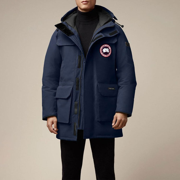 Canada Goose Citadel Parka Jacket Blue with Fur-Trimmed Hood. 4567MA-63 圖 7