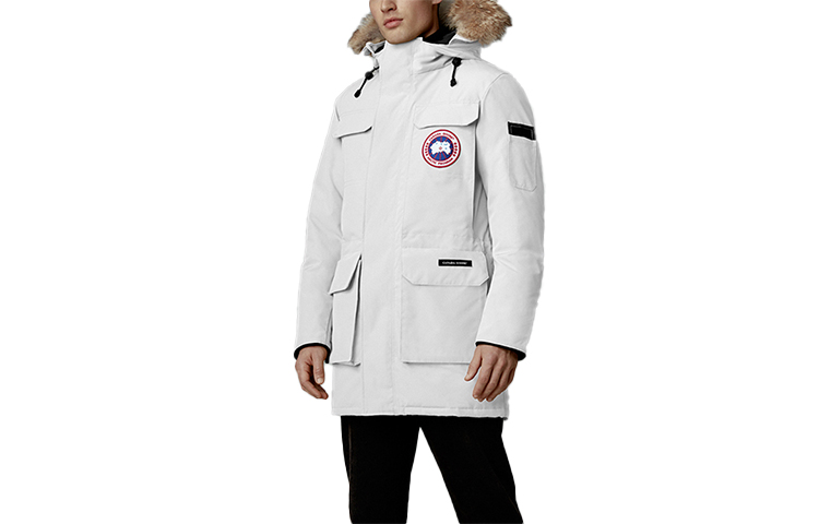 Canada Goose Citadel Parka Red Label White Winter Unisex Down Jacket With Fur Hood 4567M-433 圖 2