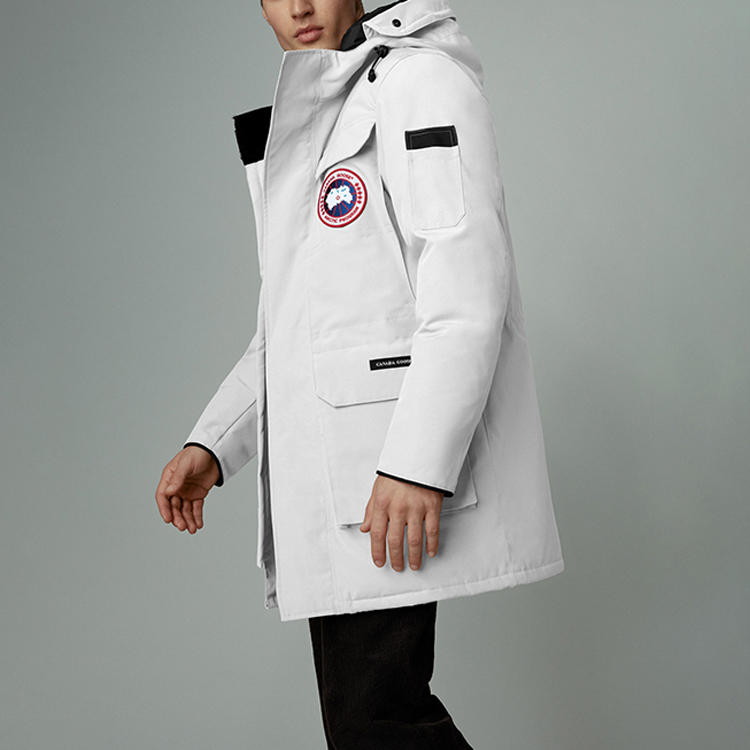 Canada Goose Citadel Parka Red Label White Winter Unisex Down Jacket With Fur Hood 4567M-433 圖 6