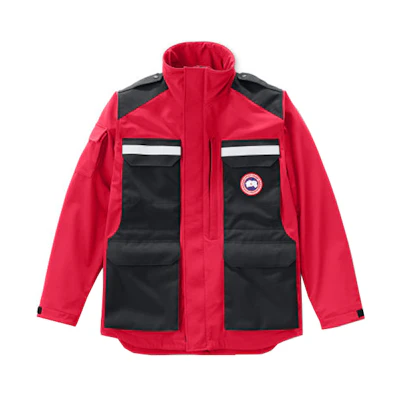 Canada Goose Classic Series Logo Print Colorblock Hooded Jacket for Men. 2414M-11