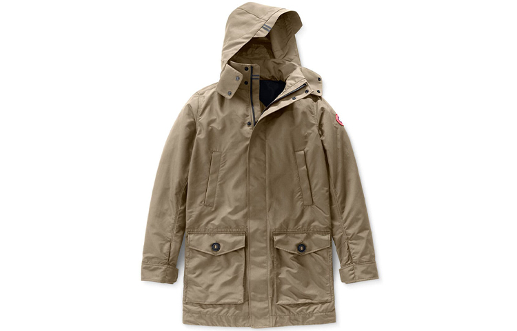 Canada Goose Crew Hooded Windbreaker Jacket Men’s Taupe 2409M-850