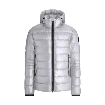 Canada Goose Crofton Black Label FW22 Waterproof Lightweight Puffer Jacket Silver Birch. 2227MB-200
