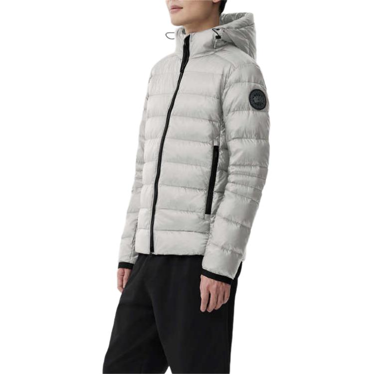 Lookbook 加拿大鹅Crofton黑标FW22防水轻薄羽绒服银白色 2227MB-200