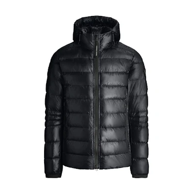 Canada Goose Crofton Black Label Lightweight Hooded Puffer Jacket Black Unisex. 2227MB-61
